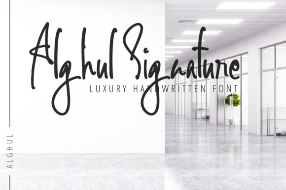 Alghul Signature: A Handwritten Typeface for Editorial Design