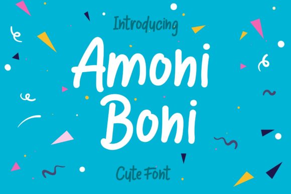 Amoni Boni: The Handwritten Typeface for Editorial Design