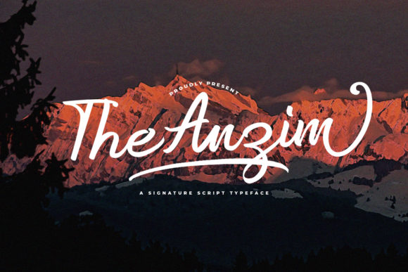 Anzim: A Handwritten Font for Elegant Editorial Design