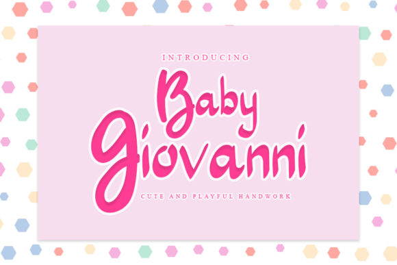 Baby Giovanni: A Handwritten Font for Authentic Small Business Branding