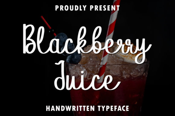 Blackberry Juice: A Handwritten Typeface for Editorial Elegance
