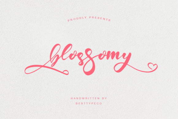 Blossomy: A Handwritten Font for Elegant Editorial Design