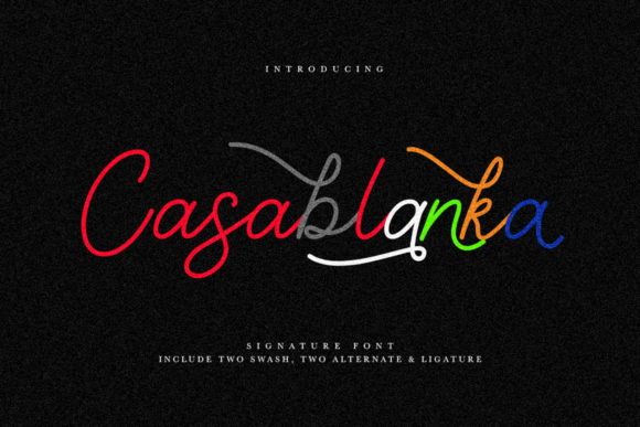 Casablanka Handwritten Font for Crafters and Sellers