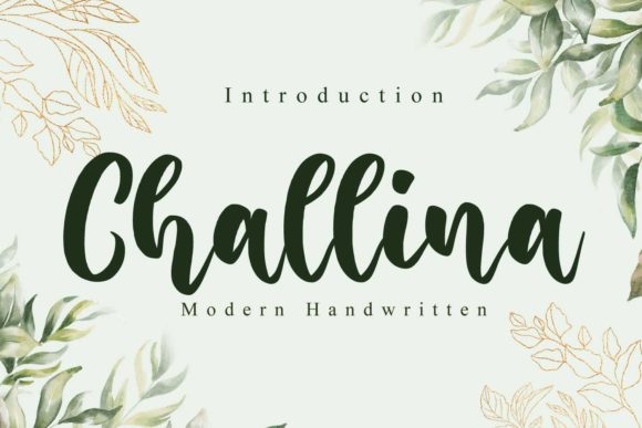 Challina: The Handwritten Typeface That Elevates Small Business Branding