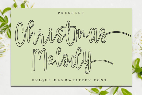 Christmas Melody: A Delicate Handwritten Typeface for Elegant Branding