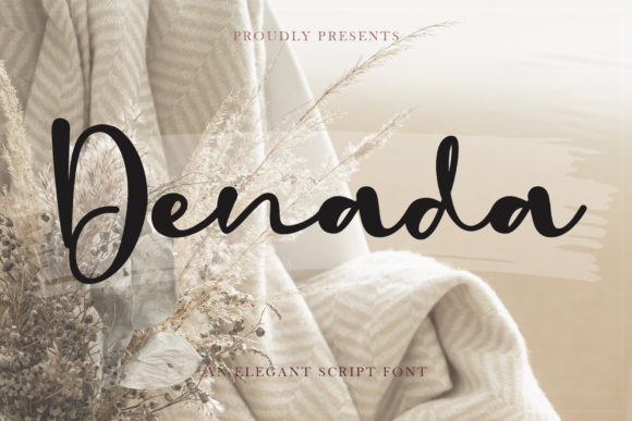 Denada Handwritten Font: A Romantic Script for Crafters and Sellers