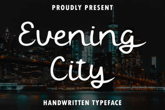 Evening City: The Handwritten Typeface for Scroll-Stopping Campaigns