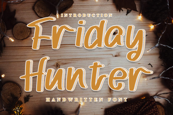 Friday Hunter: A Script Amp Typeface for Trendy Campaign Visuals