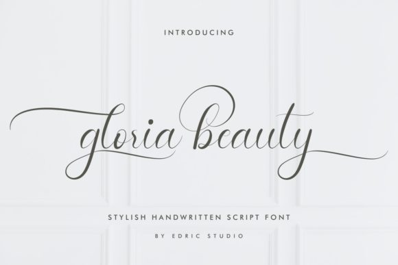 Gloria Beauty: A Handwritten Typeface for Elegant Editorial Design