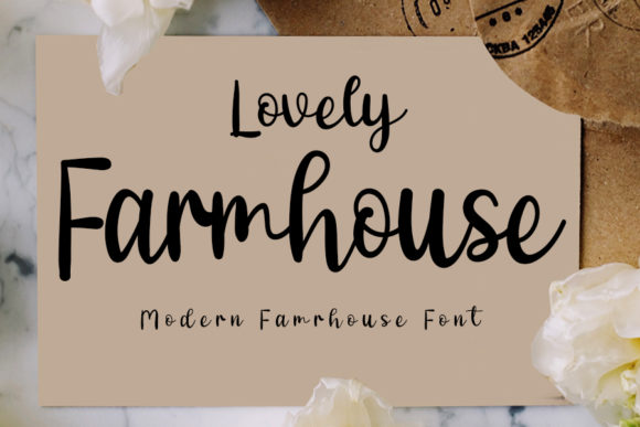 Lovely Farmhouse: A Delicate Handwritten Font for Elegant Brand Identity