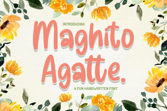 Maghito Agatte: A Quirky Script Font for Editorial Design
