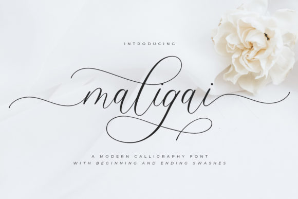 Maligai: A Romantic Script Typeface for Editorial Design