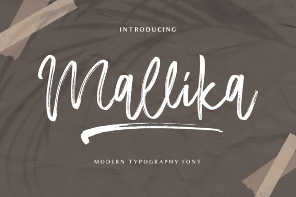 Mallika: A Handwritten Script Font for Warm Editorial Design