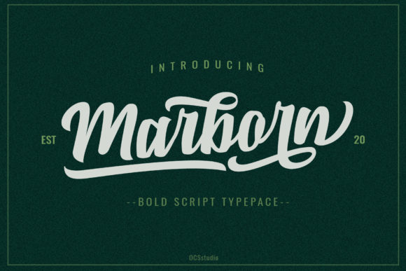 Marborn Typeface: Bold Handwritten Typography for High-Impact Campaigns