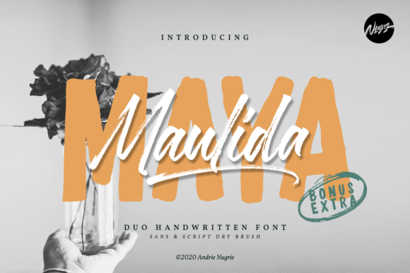Maulida Maya: The Brushed Typeface That Elevates Campaign Visuals