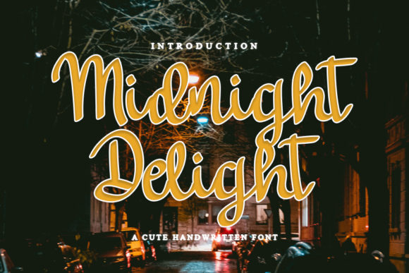 Midnight Delight Typeface Review: A Handwritten Script for Crafters