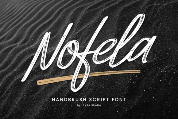Nofela Bold Brushed Script Font for Handmade Crafts