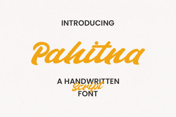 Pahitna Typeface: A Bold Handwritten Font for Digital Branding