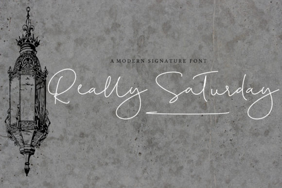 Really Saturday Font Review: A Delicate Handwritten Typeface for Brand Identity