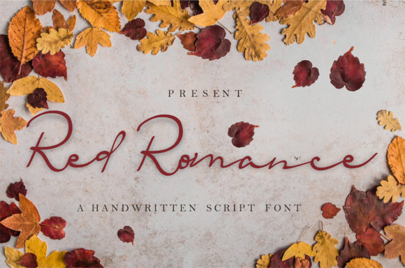 Red Romance: A Handwritten Typeface for Editorial Design