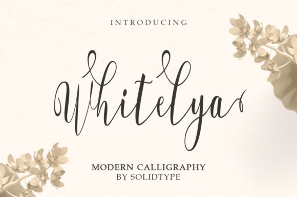 Whitelya: The Modern Script Typeface for Handmade Branding